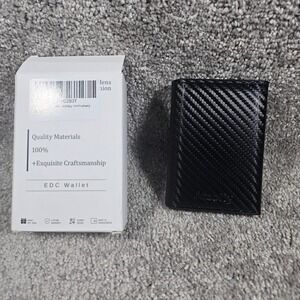 Furid EDC Wallet Black Carbon Fiber Pop Up Card Holder Mens OS